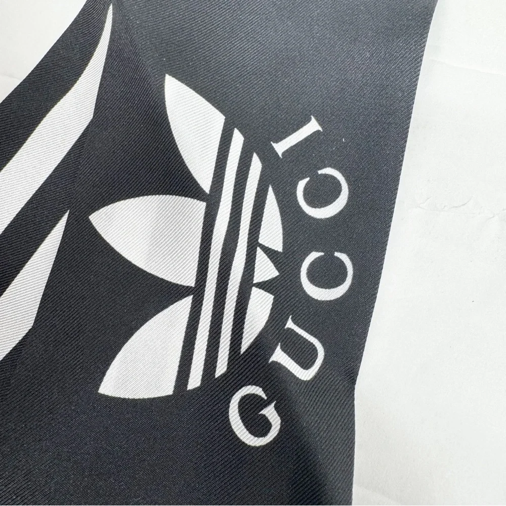 Gucci X Adidas Striped Silk Neck Bow 🔥🔥👀👀 - Picture 2 of 12